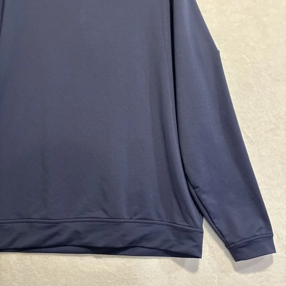 Peter Millar 1/4 Zip Pullover Men's XL Blue Perth Performance Long Sleeve Logo